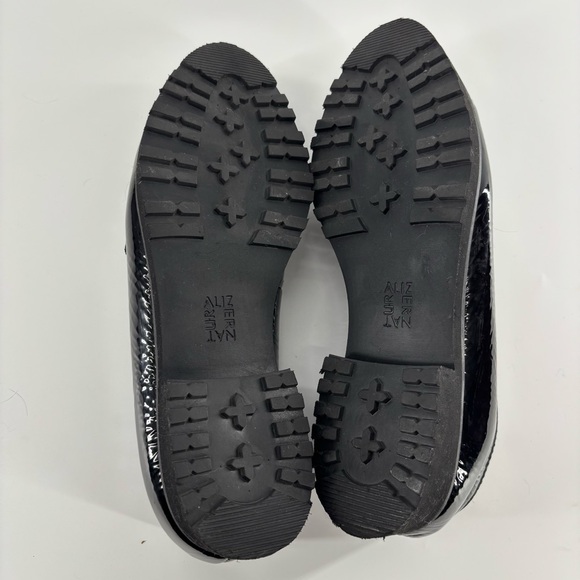Naturalizer black patent leather loafers with silver studs 8.5 - Picture 12 of 13